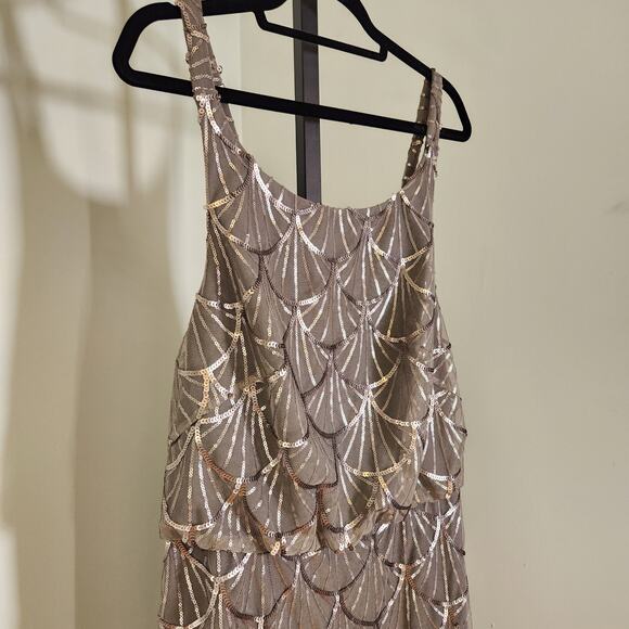 SORELLA VITA Platinum Sequin Dress, Size 16 - Picture 6 of 15